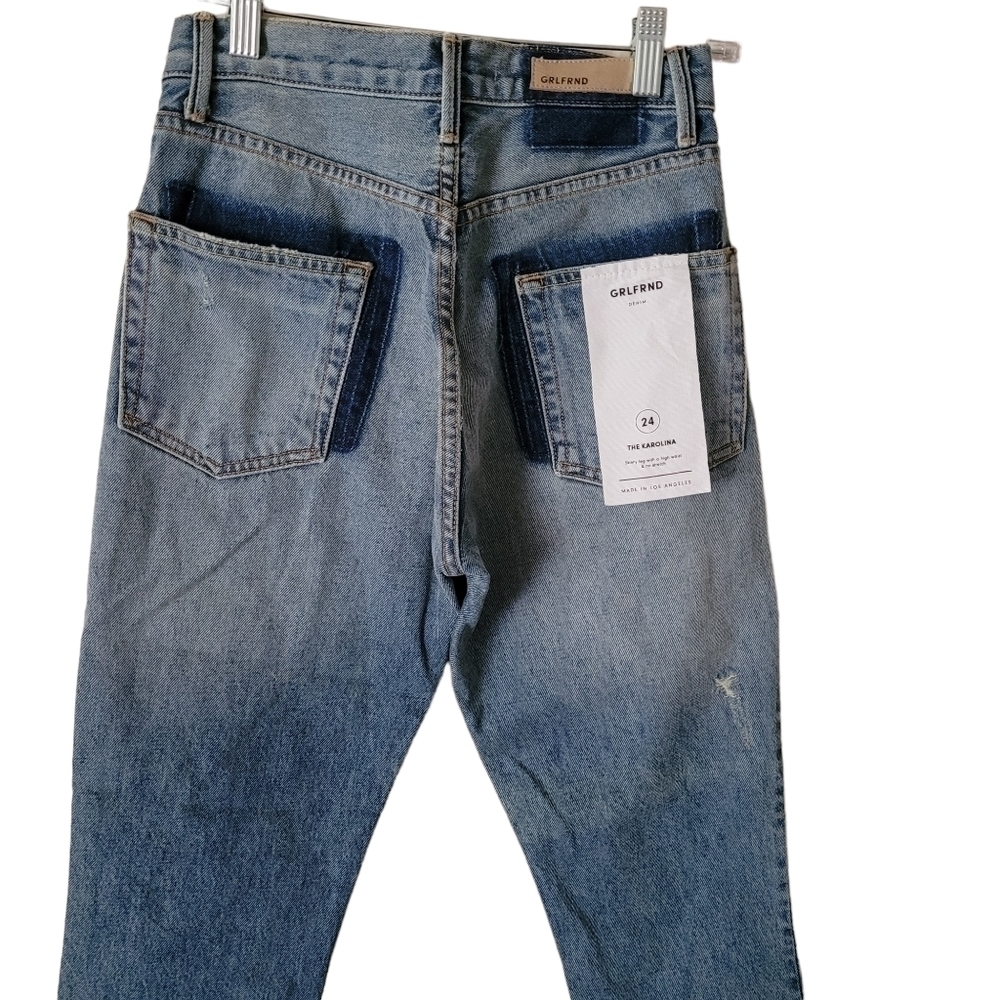 GRLFRND Karolina High-Rise Skinny Jean in Whole Lotta Love Size 24 - Picture 7 of 14